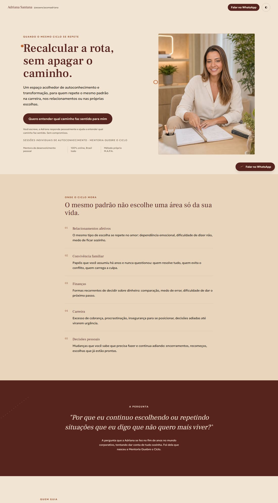 Site de Adriana Santana