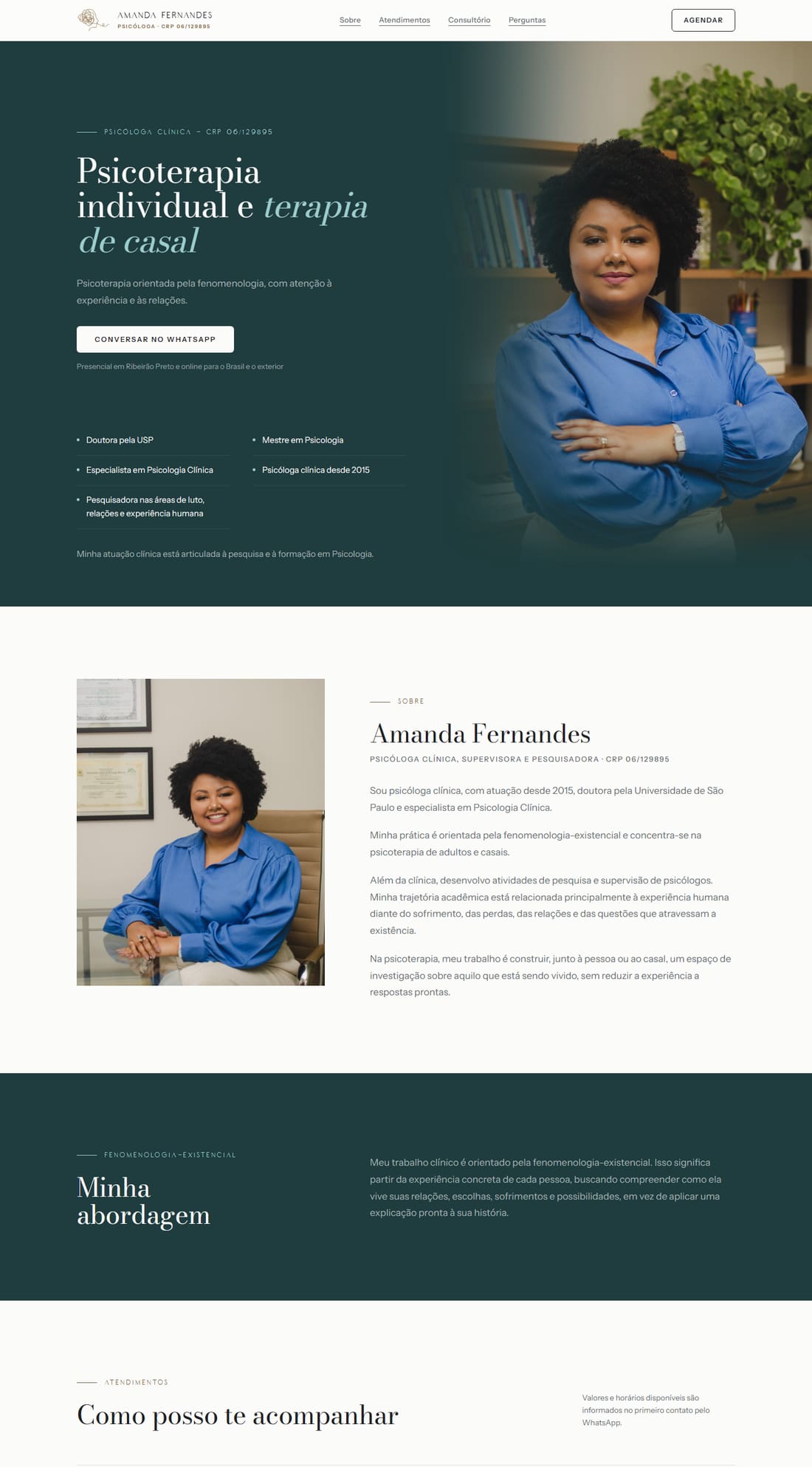 Site de Amanda Fernandes