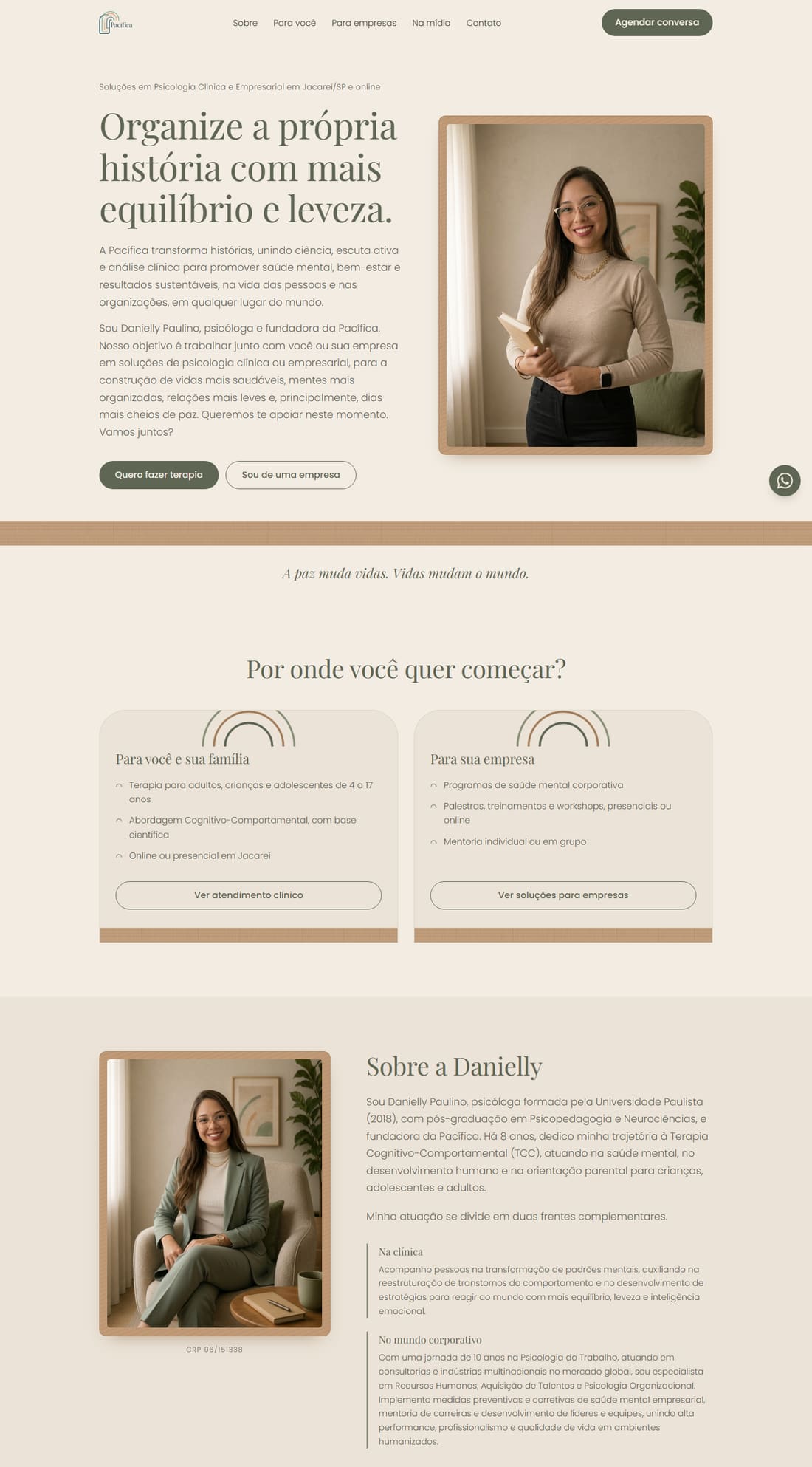 Site de Danielly Paulino