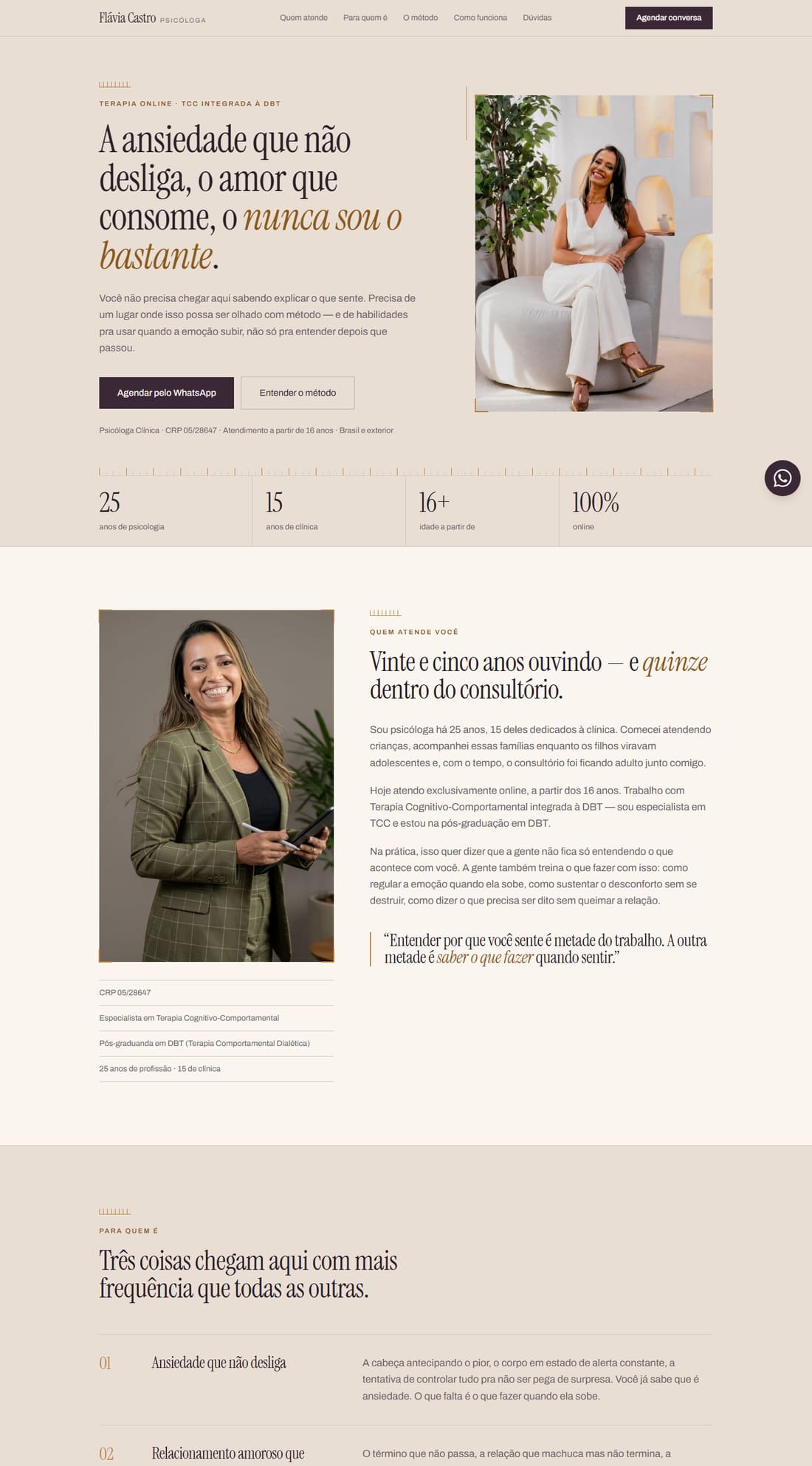 Site de Flávia Castro
