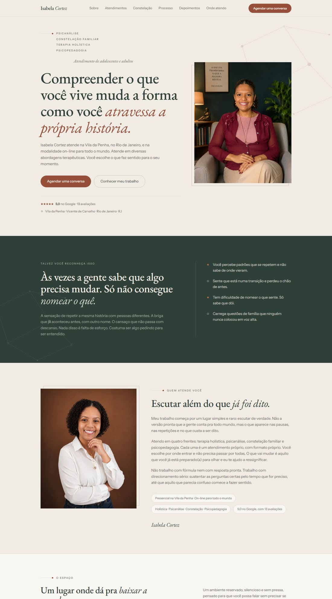 Site de Isabela Cortez