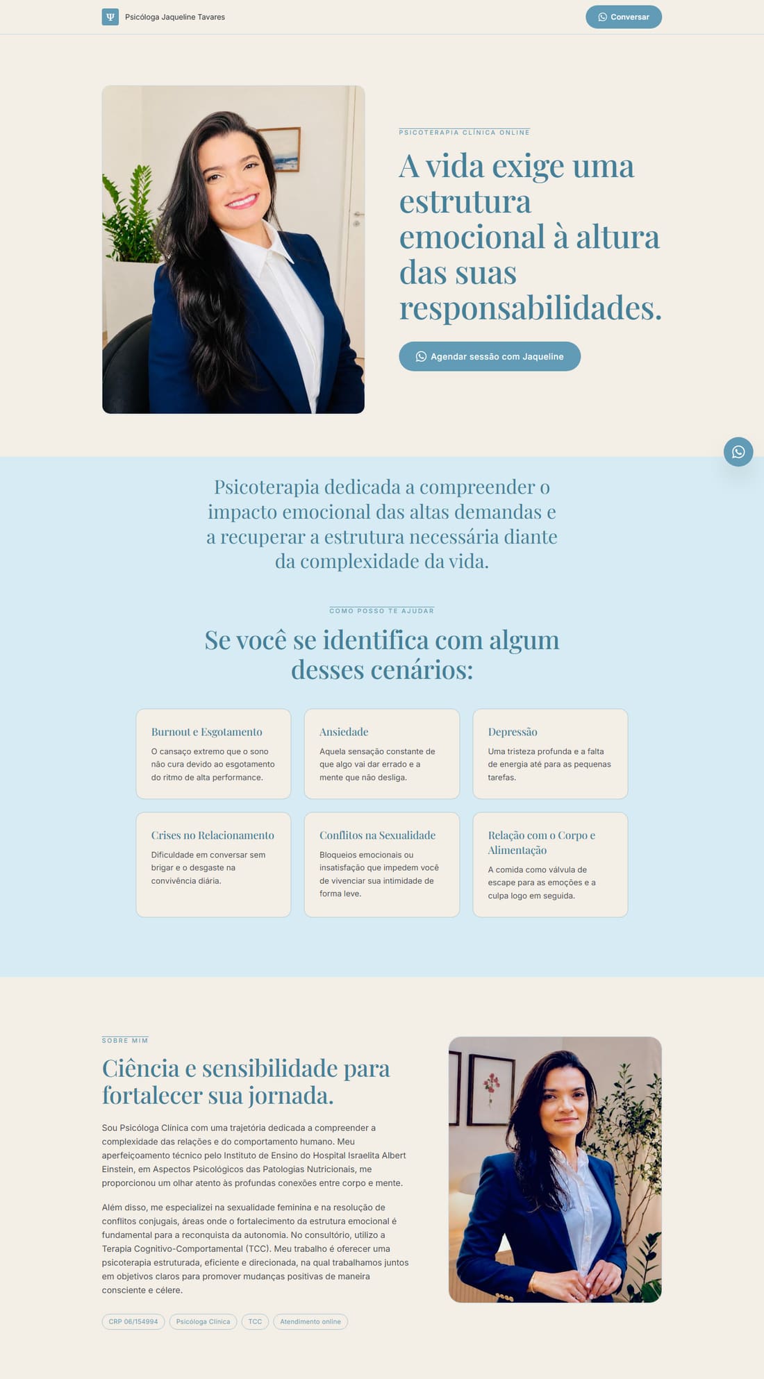 Site de Jaqueline Tavares