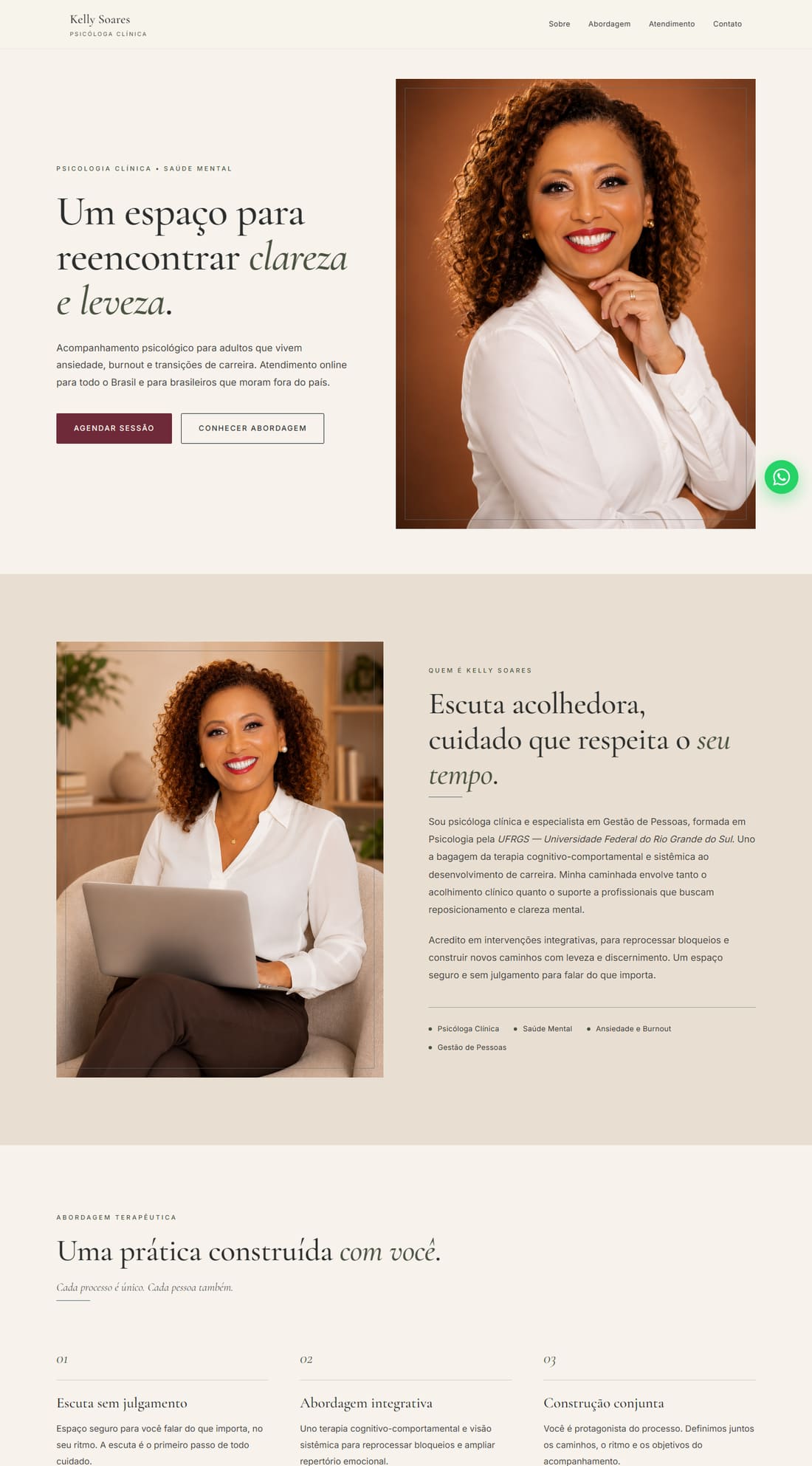 Site de Kelly Soares