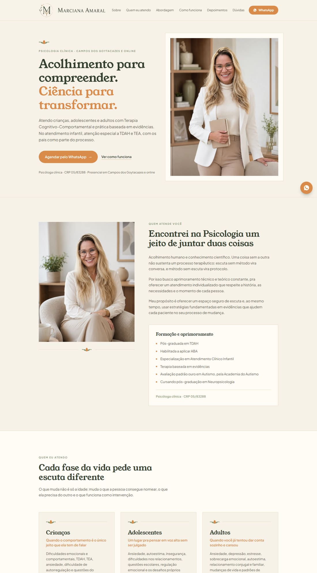 Site de Marciana Amaral