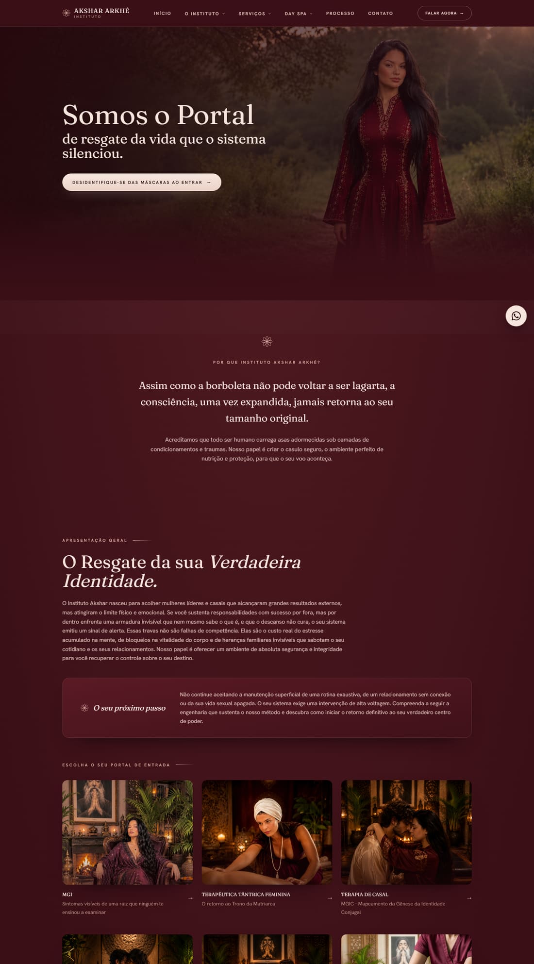Site de Instituto Akshar Arkhé