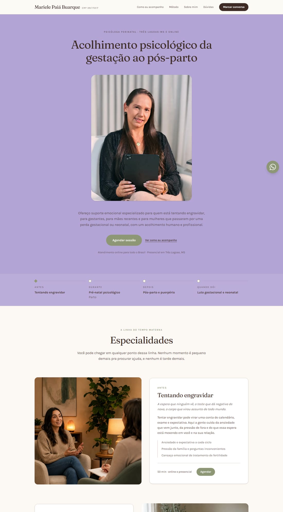 Site de Mariele Buarque