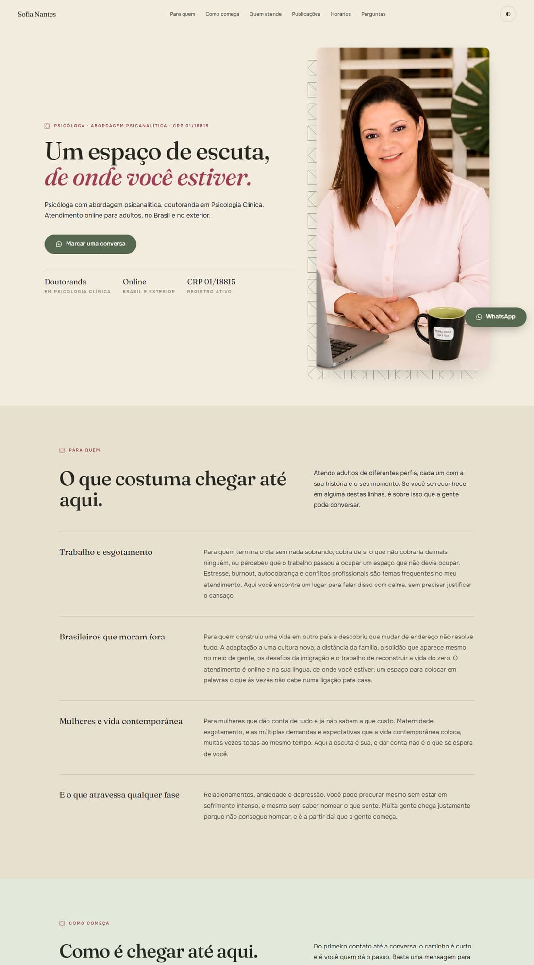 Site de Sofia Nantes